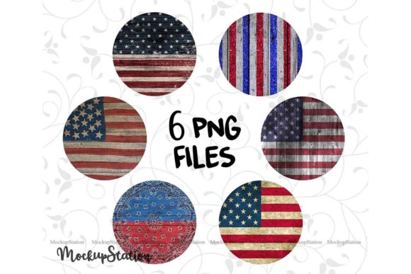 Download USA Flag Circle Wood Background Bundle - Premium Resources