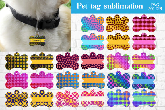 Download Pet Tag Sublimation Design Bundle - Sublimation design Collection
