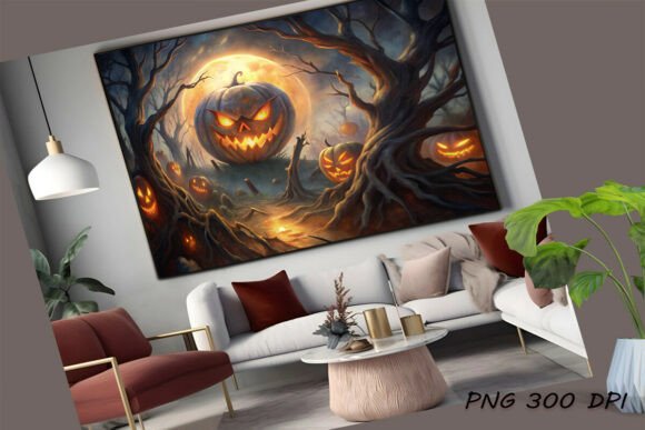 Download Spooky Halloween Night Full Moon Poster - Moon poster Collection