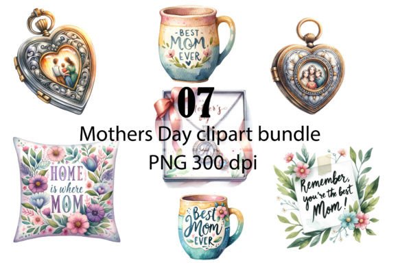 Download Charming Mother's Day Gift Clipart Bundl - Gift clipart Collection