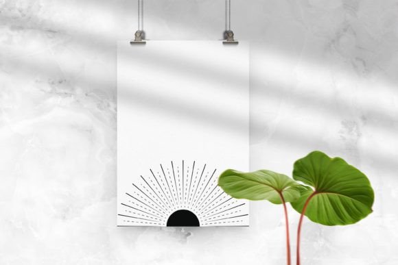 Download Boho Minimalist Abstract Sun Moon Poster - Moon poster Collection