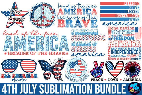 Download 4th July Sublimation Design Bundle - Sublimation design Collection