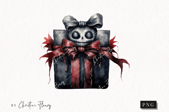 Download Watercolor Goth Gift Clipart - Premium Resources