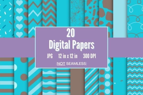 Download Blue and Brown Digital Paper - Brown digital paper Collection