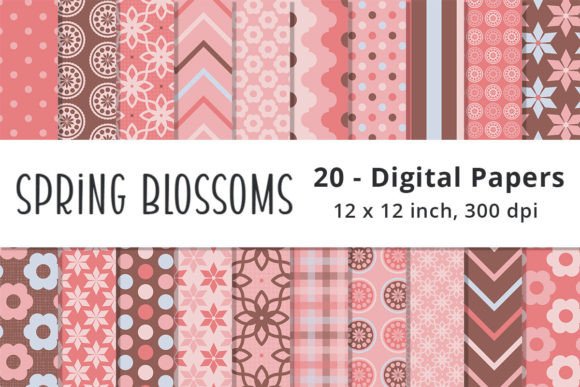 Download Pink and Brown Digital Paper Patterns - Brown digital paper Collection