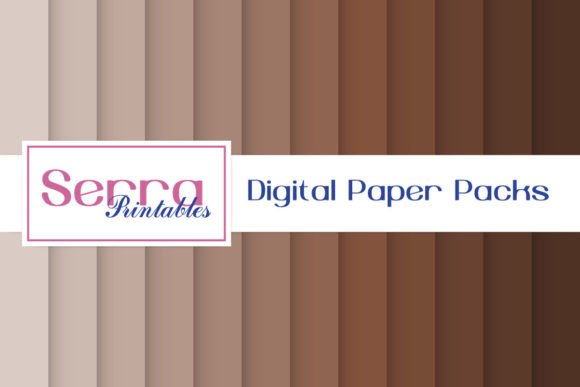 Download Shades of Brown Digital Paper Pack - Brown digital paper Collection